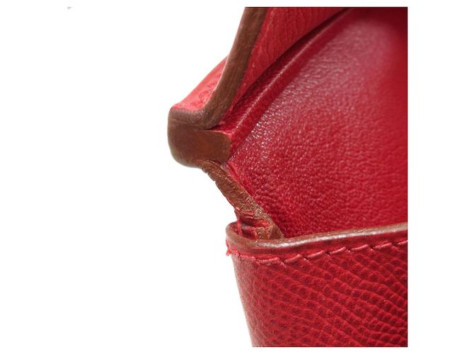 Hermès Borsa Hermes Birkin 30 in pelle Epsom rossa - vista 16