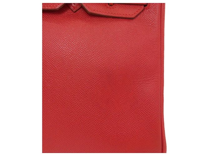 Hermès Borsa Hermes Birkin 30 in pelle Epsom rossa - vista 19