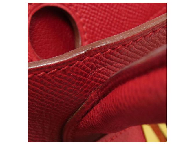 Hermès Borsa Hermes Birkin 30 in pelle Epsom rossa - vista 22