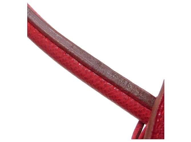 Hermès Borsa Hermes Birkin 30 in pelle Epsom rossa - vista 25
