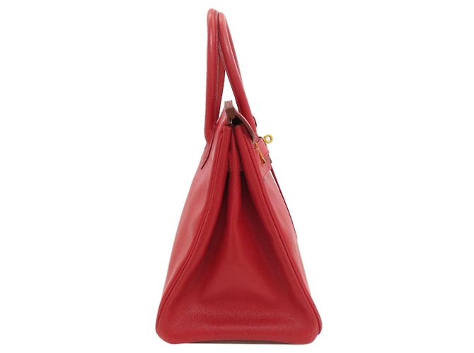 Hermès Borsa Hermes Birkin 30 in pelle Epsom rossa - vista 3