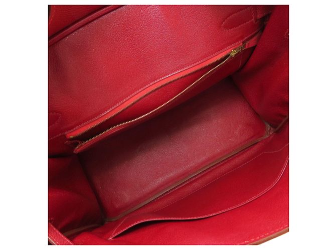 Hermès Borsa Hermes Birkin 30 in pelle Epsom rossa - vista 5