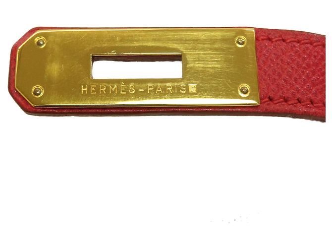 Hermès Borsa Hermes Birkin 30 in pelle Epsom rossa - vista 8
