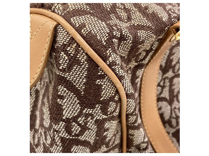 Christian Dior Handtasche aus Canvas mit Trotter-Muster - Ansicht 10