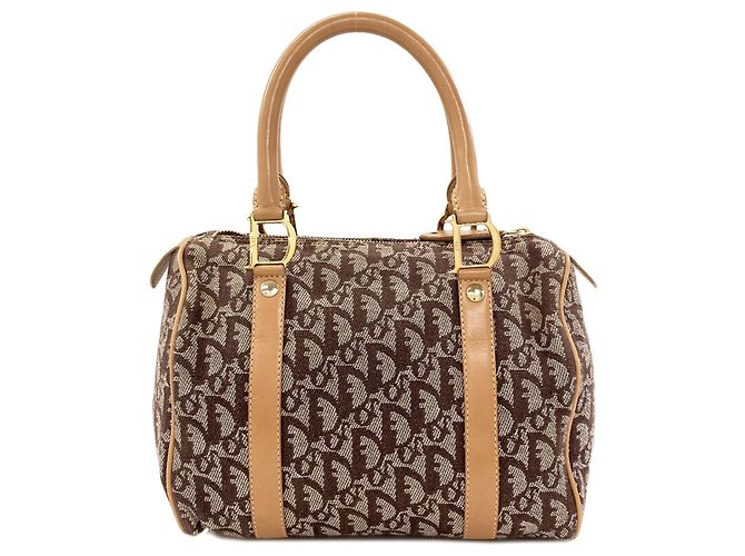 Christian Dior Handtasche aus Canvas mit Trotter-Muster - Ansicht 2