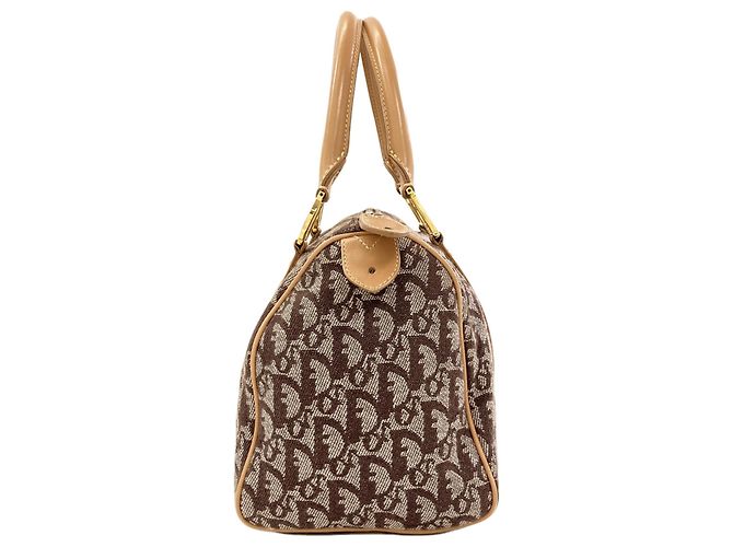 Christian Dior Handtasche aus Canvas mit Trotter-Muster - Ansicht 3