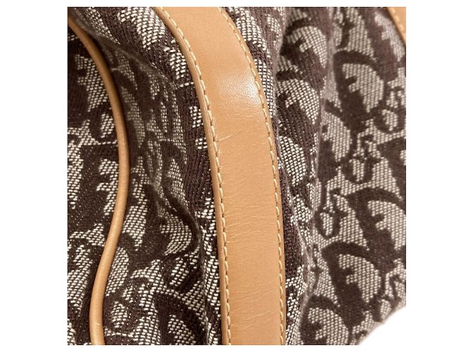 Christian Dior Handtasche aus Canvas mit Trotter-Muster - Ansicht 8