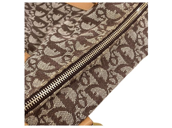 Christian Dior Handtasche aus Canvas mit Trotter-Muster - Ansicht 9