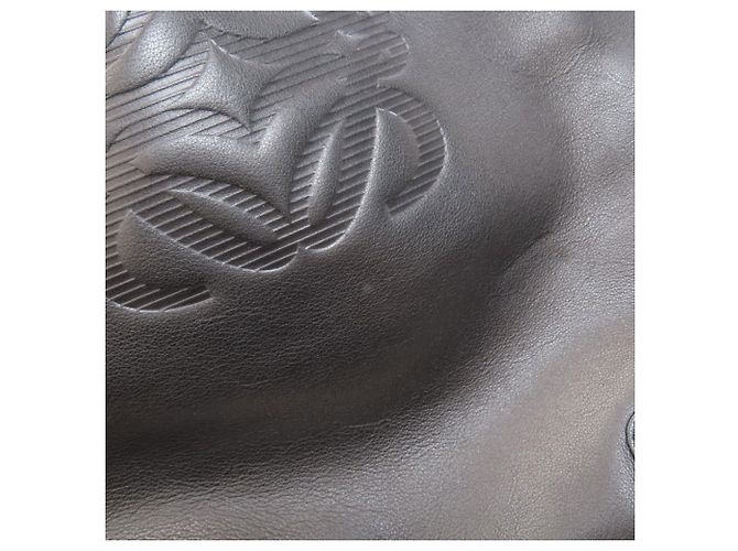 Borsa a tracolla Loewe Anagram in pelle di vitello nera - vista 9