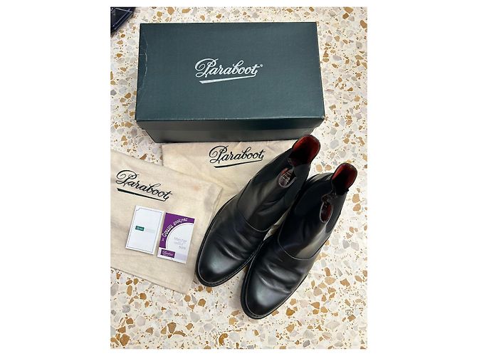 Paraboot Loven Actem Chelsea Boots pelle nera - vista 11