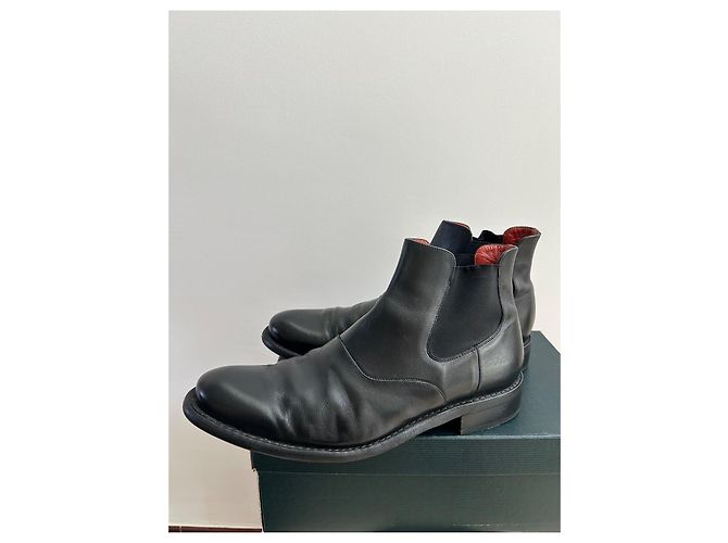 Paraboot Loven Actem Chelsea Boots pelle nera - vista 3