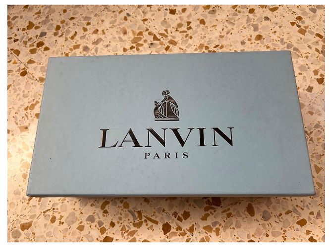 Lanvin Sneakers basse DBB1 in pelle e camoscio nero - vista 12