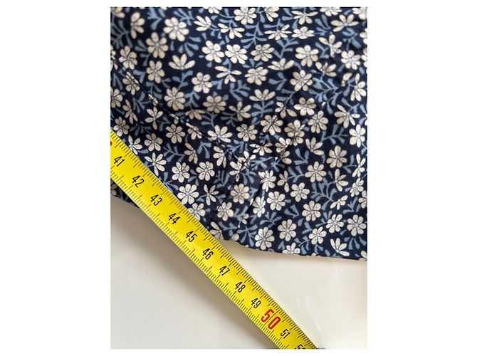 Paul Smith London Camicia in cotone floreale blu navy e bianco - vista 16
