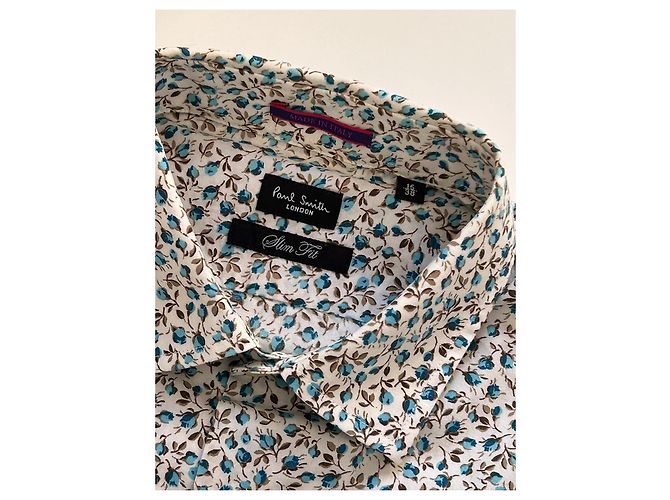 Camicia Paul Smith London High Line Blu Floreale - vista 2