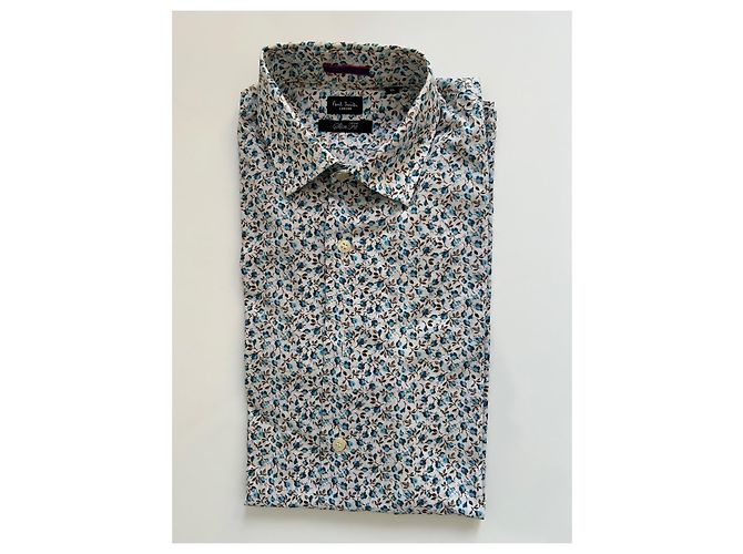 Camicia Paul Smith London High Line Blu Floreale - vista 3