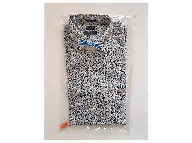 Camicia Paul Smith London High Line Blu Floreale - vista 4
