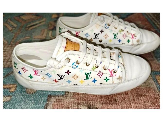 Sneakers Louis Vuitton Monogram Multicolor in pelle - vista 2
