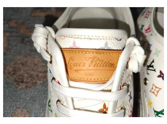 Sneakers Louis Vuitton Monogram Multicolor in pelle - vista 3