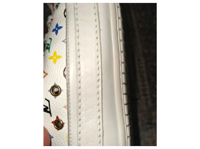 Sneakers Louis Vuitton Monogram Multicolor in pelle - vista 4