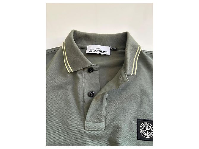 Stone Island Poloshirt Khakigrün Kurzarm - Ansicht 15