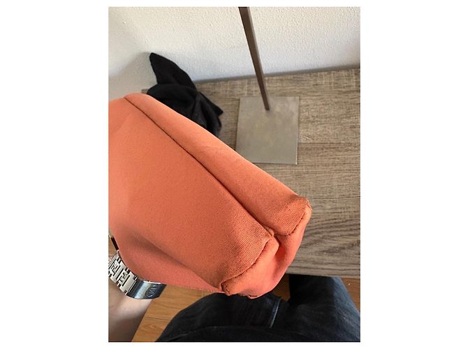 Borsa a spalla Fendi Baguette Corallo - vista 12