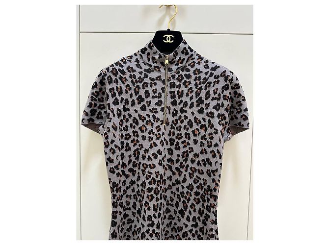 Autre Marque Christian Dior Paris Leopard Strickkleid - FR 38 / US 6 Gebraucht - Ansicht 2