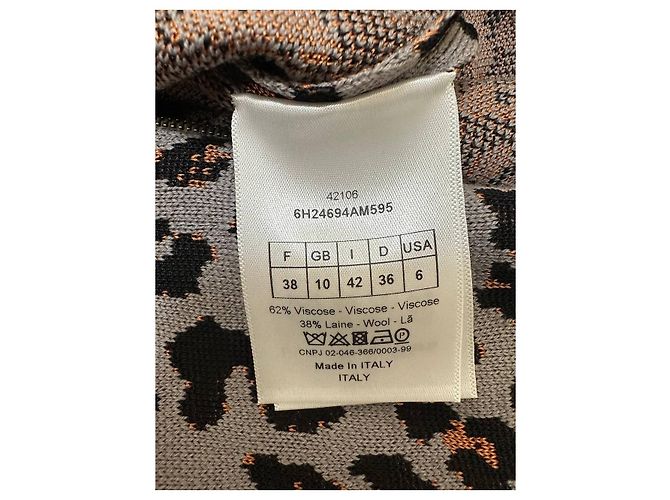 Autre Marque Christian Dior Paris Leopard Strickkleid - FR 38 / US 6 Gebraucht - Ansicht 5