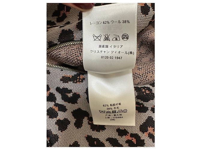 Autre Marque Christian Dior Paris Leopard Strickkleid - FR 38 / US 6 Gebraucht - Ansicht 6