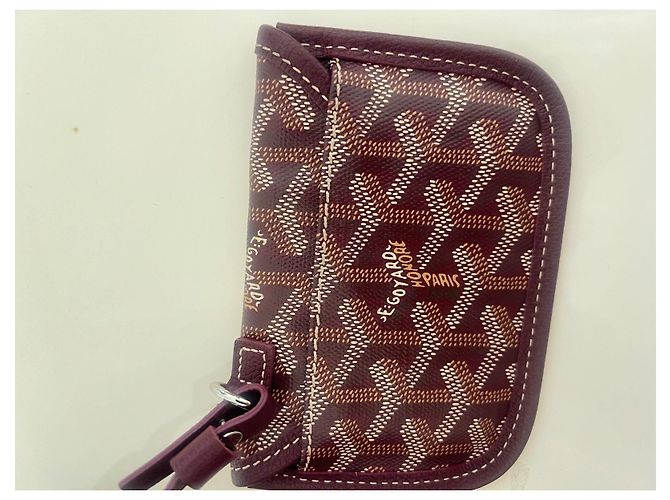 Goyard Anjou Mini Bord Borsa a Mano Bordeaux - vista 12