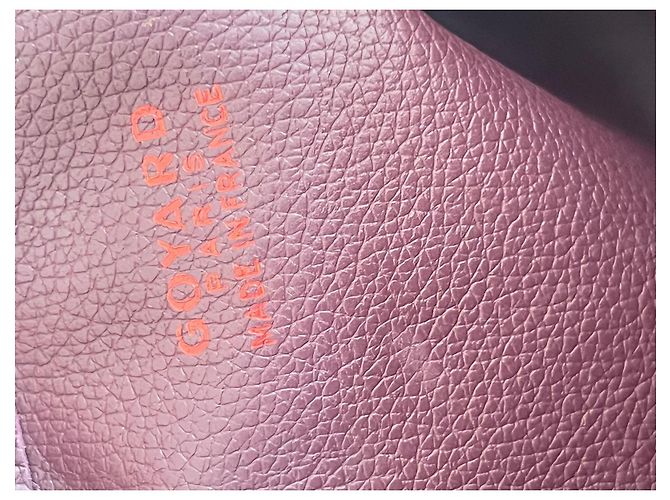 Goyard Anjou Mini Bord Borsa a Mano Bordeaux - vista 5