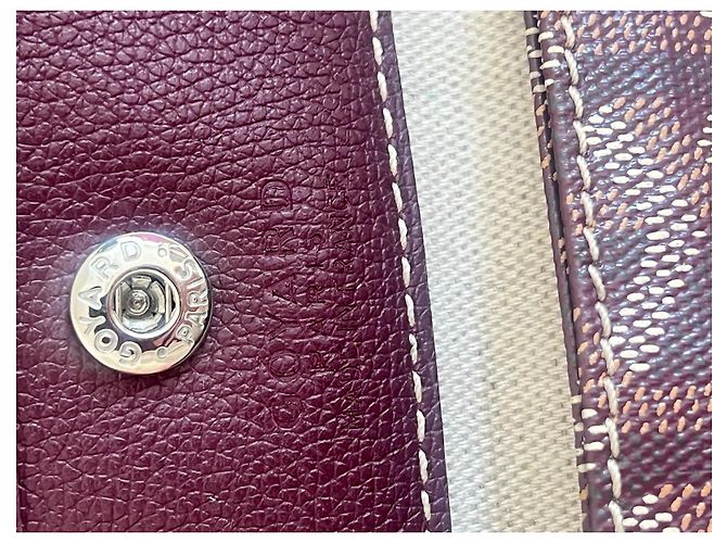 Goyard Anjou Mini Bord Borsa a Mano Bordeaux - vista 7