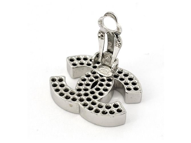 Orecchini a clip Chanel Silver - vista 3