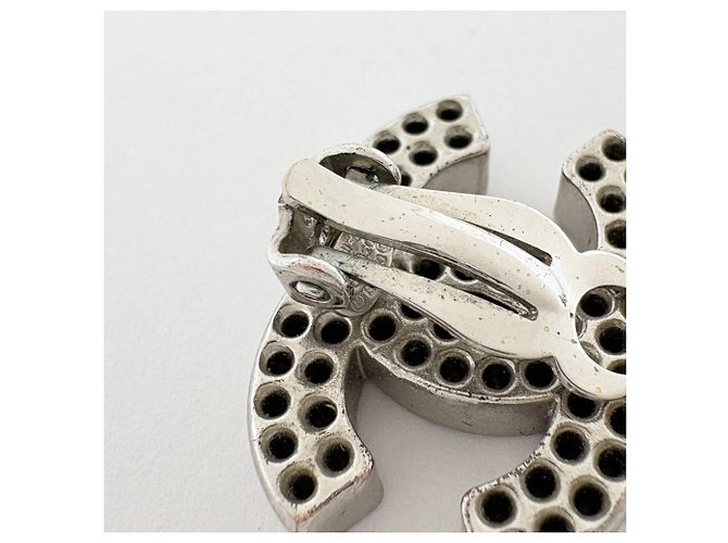 Orecchini a clip Chanel Silver - vista 4