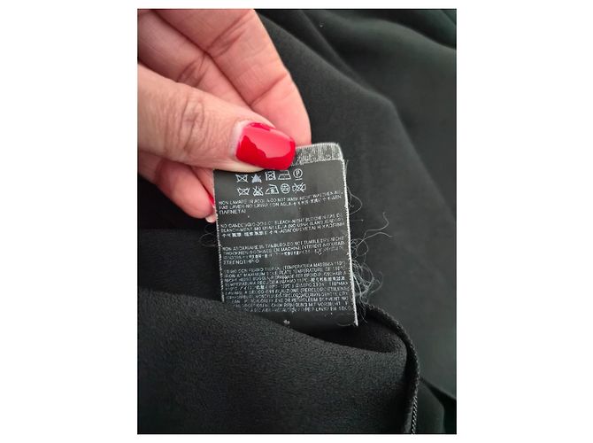 Autre Marque Saint Laurent Kurzes Kleid mit Spitzen-Detail - Ansicht 10