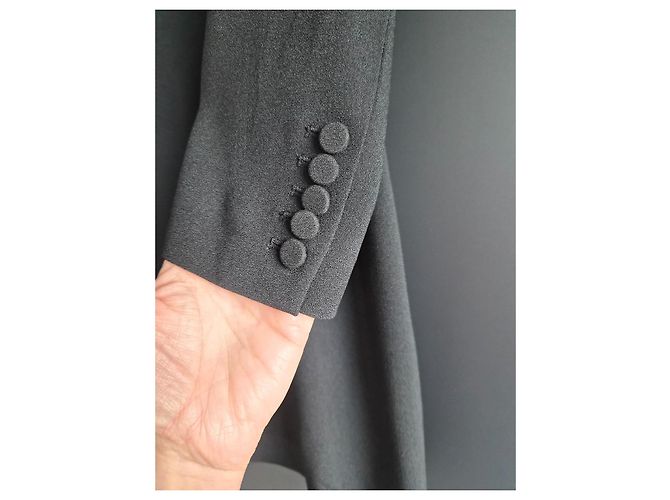 Autre Marque Saint Laurent Kurzes Kleid mit Spitzen-Detail - Ansicht 2