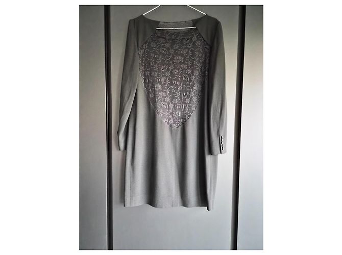 Autre Marque Saint Laurent Kurzes Kleid mit Spitzen-Detail - Ansicht 5