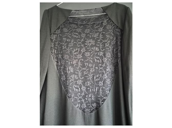 Autre Marque Saint Laurent Kurzes Kleid mit Spitzen-Detail - Ansicht 6