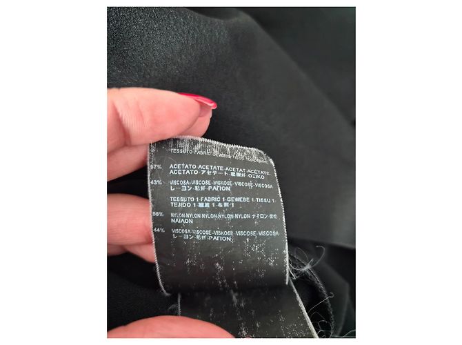 Autre Marque Saint Laurent Kurzes Kleid mit Spitzen-Detail - Ansicht 9