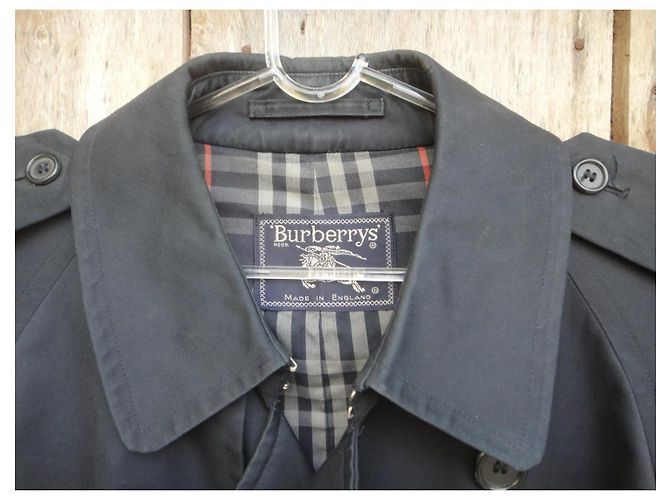Trench Burberry Blu Navy - vista 3