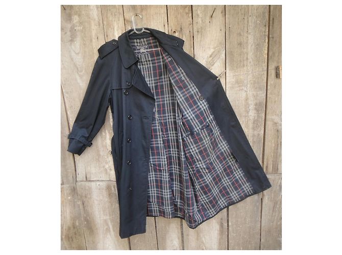 Trench Burberry Blu Navy - vista 4