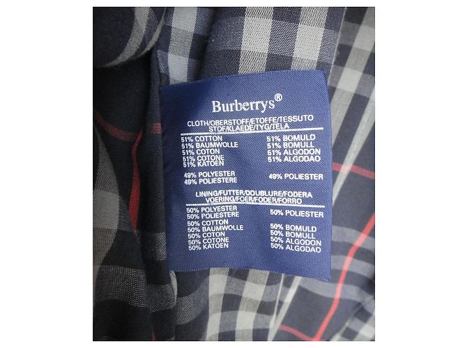 Trench Burberry Blu Navy - vista 6