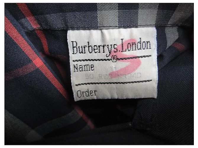 Trench Burberry Blu Navy - vista 7