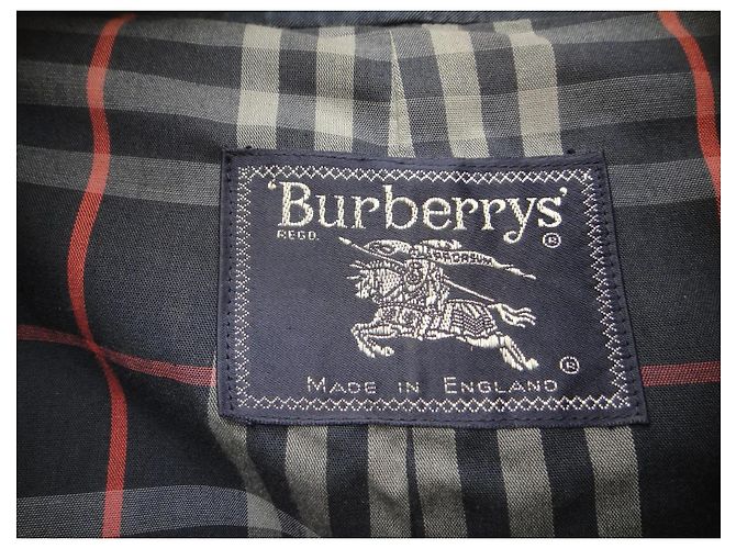Trench Burberry Blu Navy - vista 8