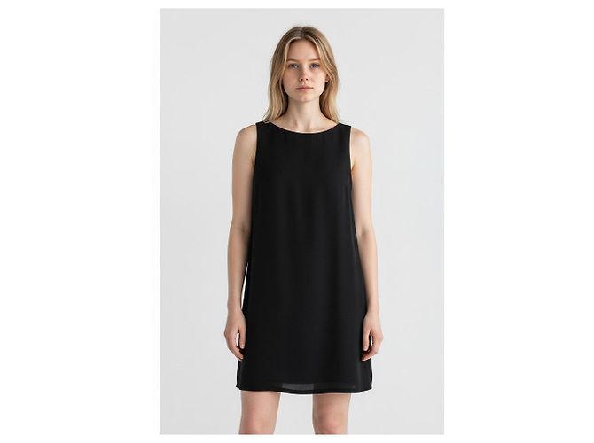 Autre Marque Moschino ärmelloses Kleid aus schwarzem Acetat - Ansicht 3