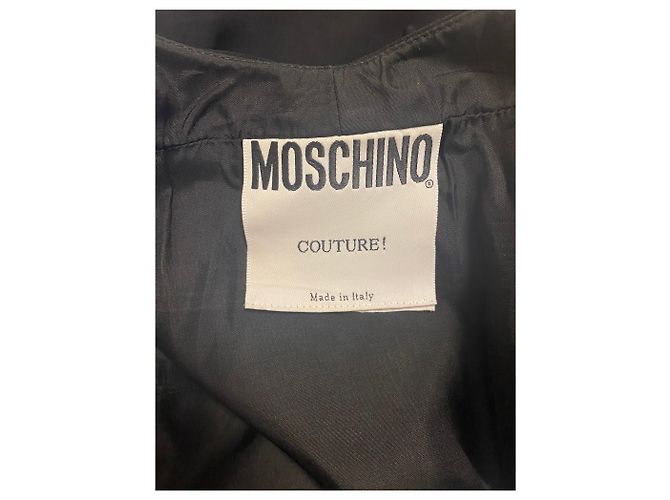 Autre Marque Moschino ärmelloses Kleid aus schwarzem Acetat - Ansicht 6