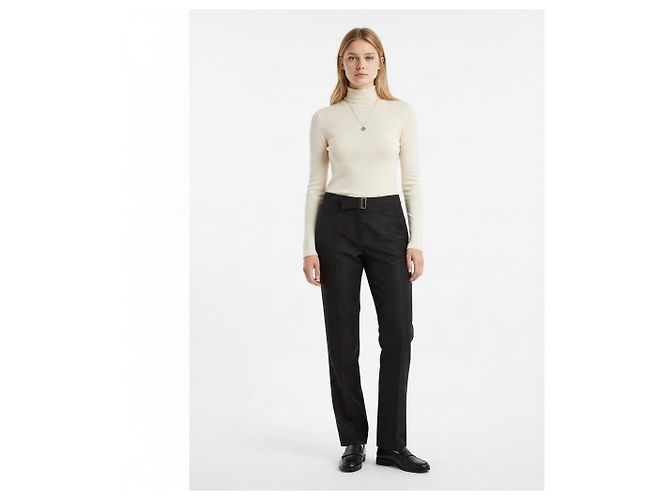 Autre Marque Pantalones Gucci en mezcla de seda marrón - vista 3