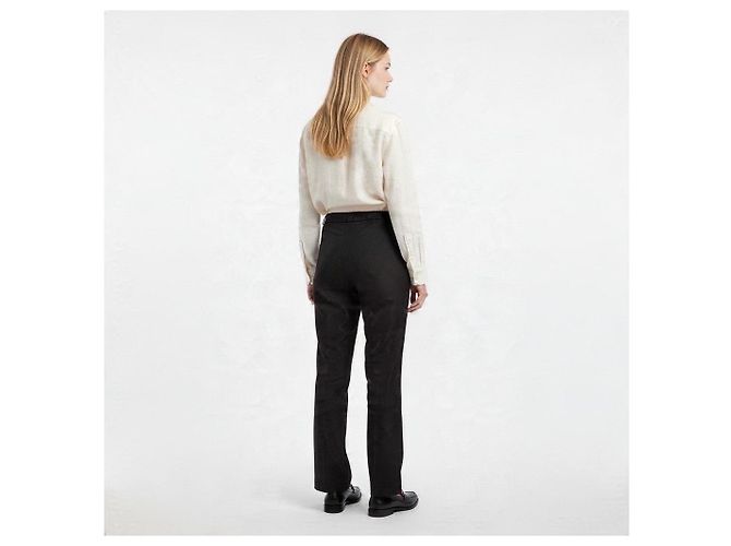 Autre Marque Pantalones Gucci en mezcla de seda marrón - vista 4