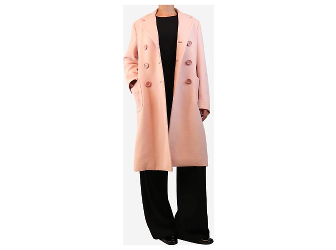 Prada Abrigo cruzado rosa - talla UK 10 - vista 3