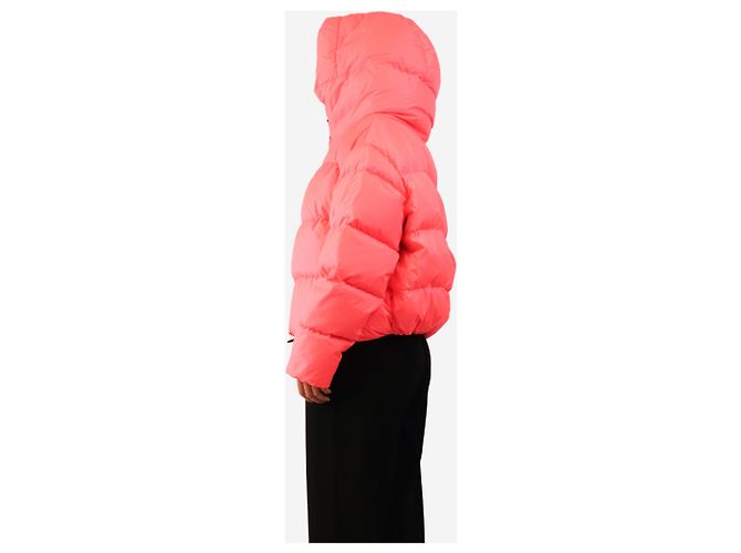 Autre Marque Chaqueta puffer con capucha rosa neón - talla M - vista 2