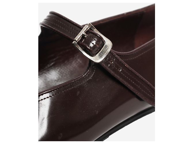 The row Ballerine Mary Jane marroni - taglia EU 40.5 - vista 3